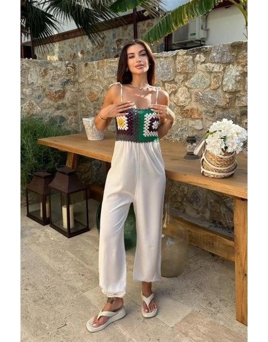 Jasmin Süzüneli Keten Tulum 1280-08