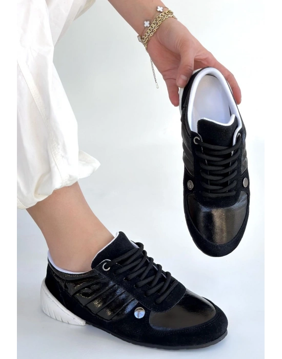 Jawen Siyah Nubuk Spor Ayakkabı