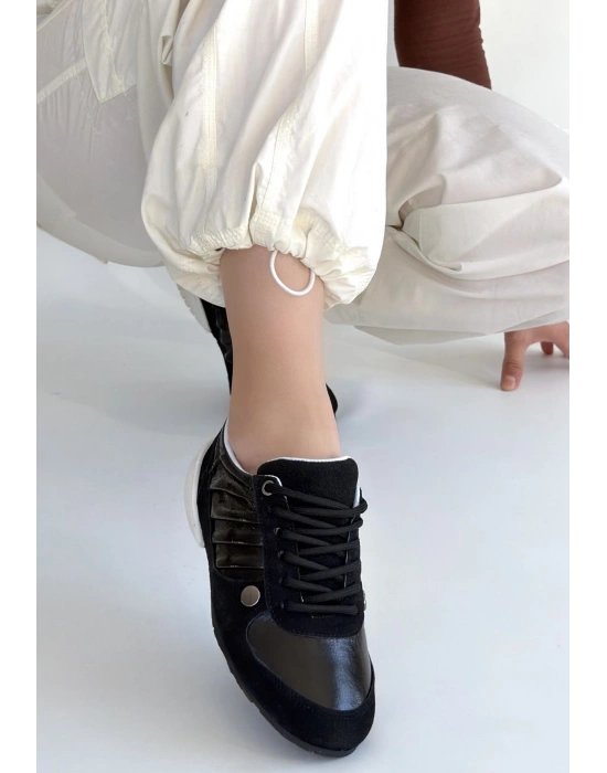 Jawen Siyah Nubuk Spor Ayakkabı