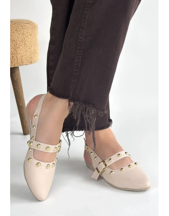 Jorwi Bej Cilt Babet Ayakkabı