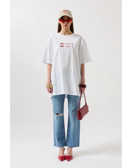 Kabartma Baskılı T-Shirt