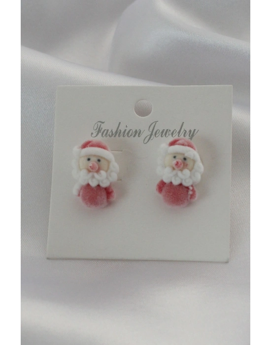 Kadife Noel Bebek Model Kadın Küpe