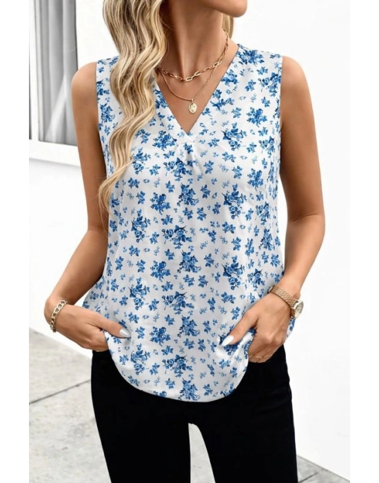 Kadın Askılı V Yakalı Süprem Bluz