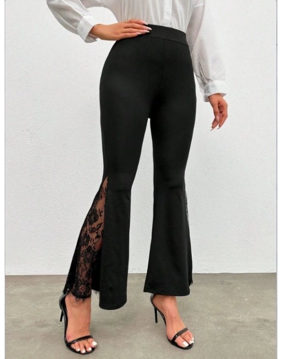 Kadın Ispanyol Paçadantel Detay Dalgıç Tayt