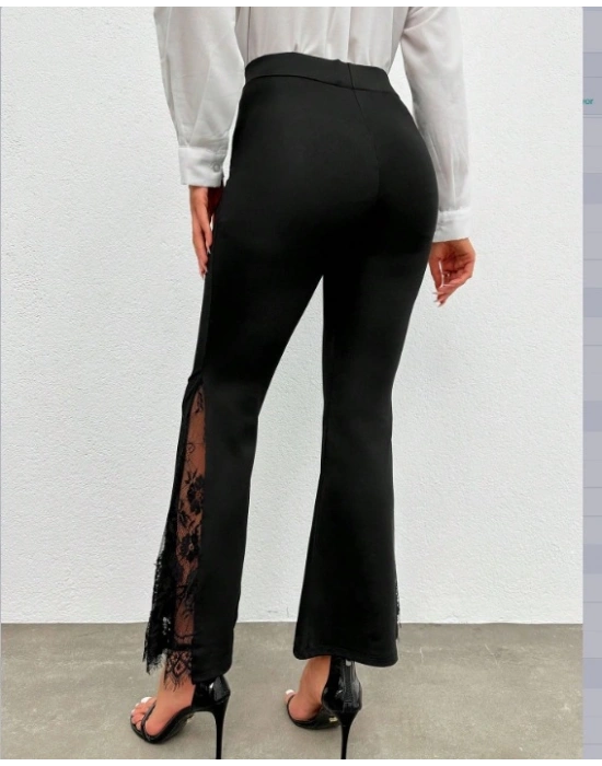 Kadın Ispanyol Paçadantel Detay Dalgıç Tayt