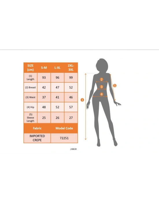 Kadın Kısa Kollu Geometrik Yaka Ithal Krep Elbise