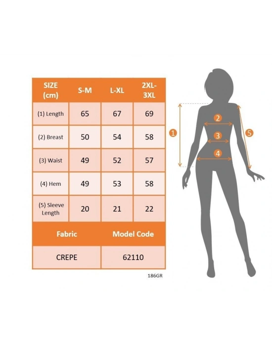 Kadın Kısa Kollu Yakası Fırfırlı Bağcıklı Janjan Krep Bluz