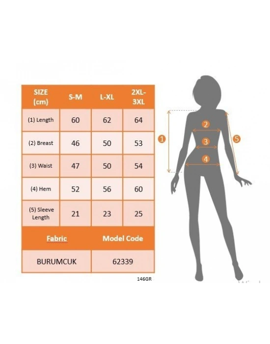 Kadın Kısa Kollu Yuvarlak Yakalı Yandan Sarmal Detaylı Bürümcük Bluz