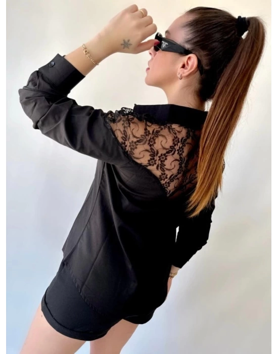 Kadın Püskül Detay Poplin Gömlek Bluz Fırsat Ürün