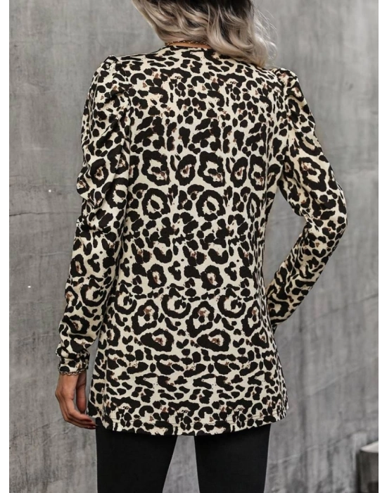 Kadın Uzun Kollu Alın Omuz önü Açık şardonlu Dalgıç Ceket