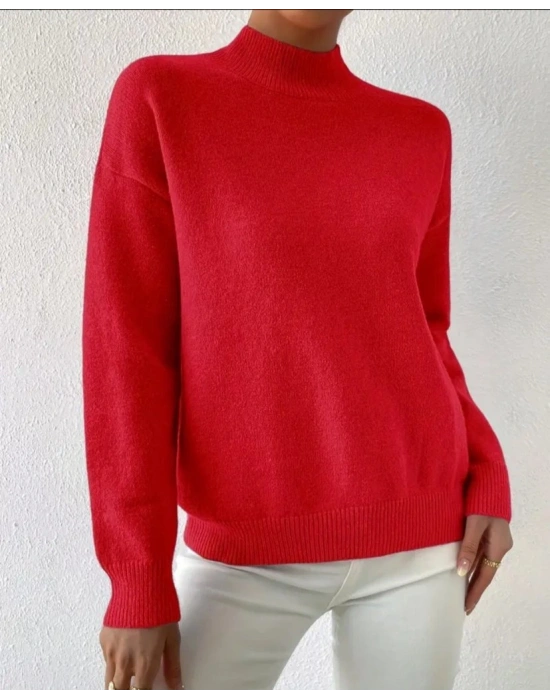 Kadın Uzun Kollu Balıkçı Yaka Triko Bluz