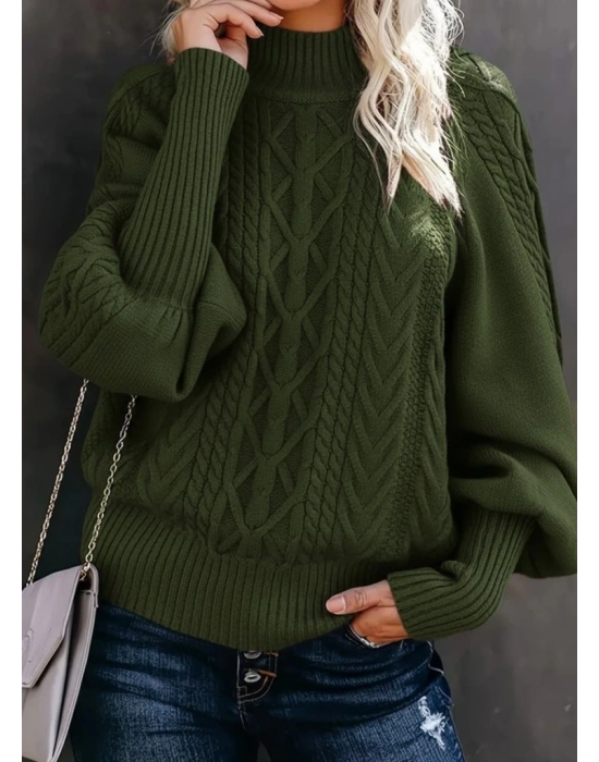 Kadın Uzun Kollu Balıkçı Yaka Triko Kazak