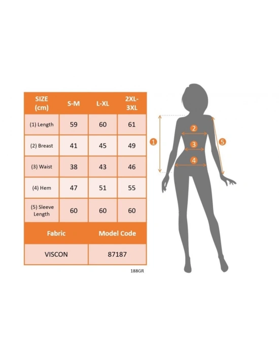 Kadın Uzun Kollu Bisiklet Yaka Göğüs Dekolteli Viskon Bluz