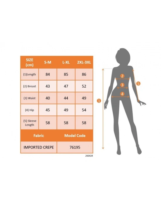 Kadın Uzun Kollu Bisiklet Yaka Mini Ithal Krep Elbise