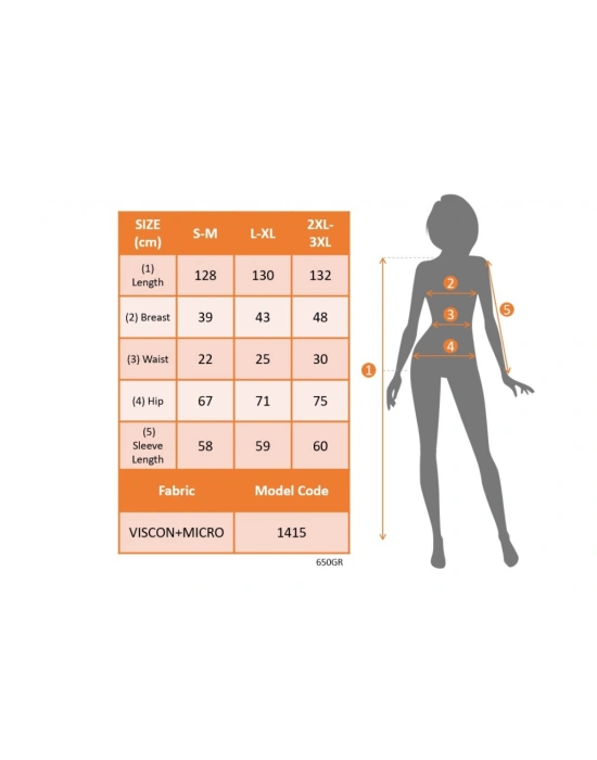 Kadın Uzun Kollu Bisiklet Yaka Uzun Elbise