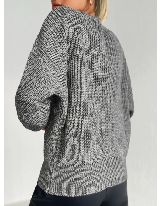 Kadın Uzun Kollu Düğme Detay Triko Hırka