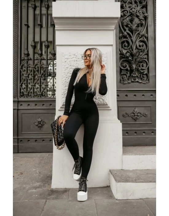 Kadın Uzun Kollu Fermuarlı Kaşkorse Tulum