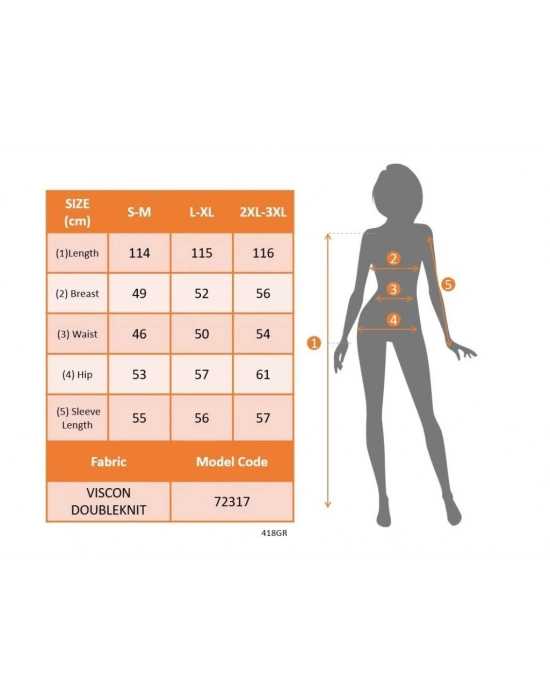 Kadın Uzun Kollu Kapşonlu Cep Detaylı Viskon Iki Iplik Maxi Elbise
