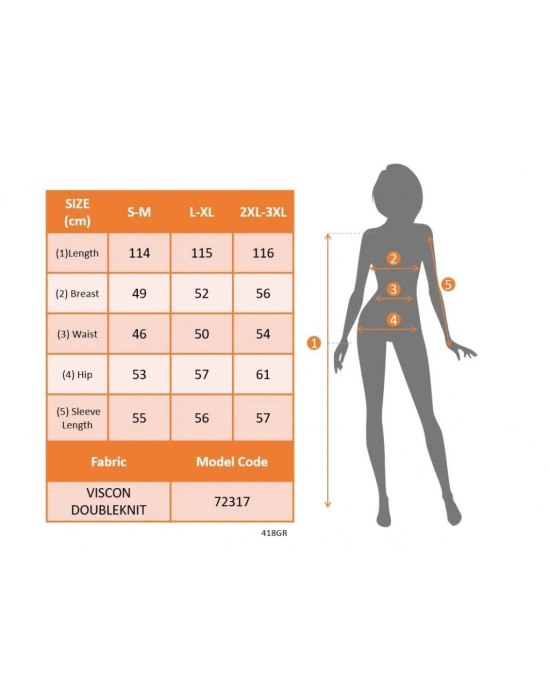Kadın Uzun Kollu Kapşonlu Cep Detaylı Viskon Iki Iplik Maxi Elbise