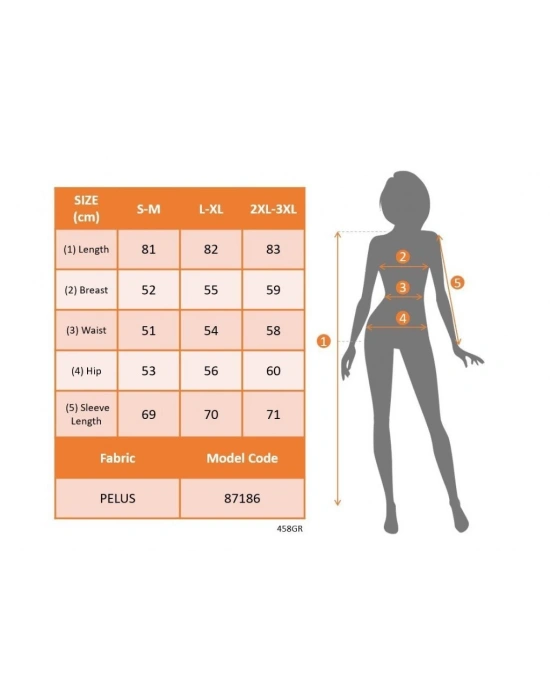 Kadın Uzun Kollu Kapşonlu Cepli Mini Peluş Elbise