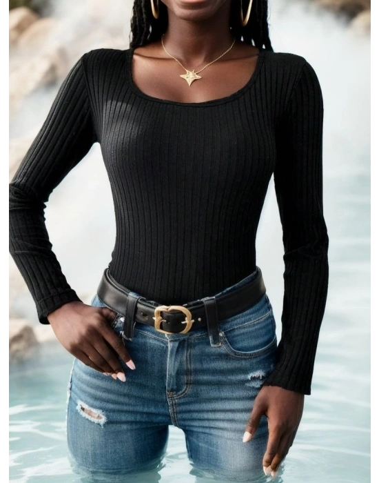 Kadın Uzun Kollu Kaşkorse Bluz
