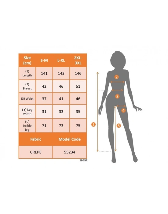 Kadın Uzun Kollu Kruvaze Yakalı Kolları çiçek Desenli Janjan Krep Tulum