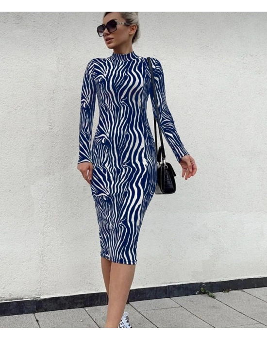 Kadın Uzun Kollu Mikro Midi Elbise