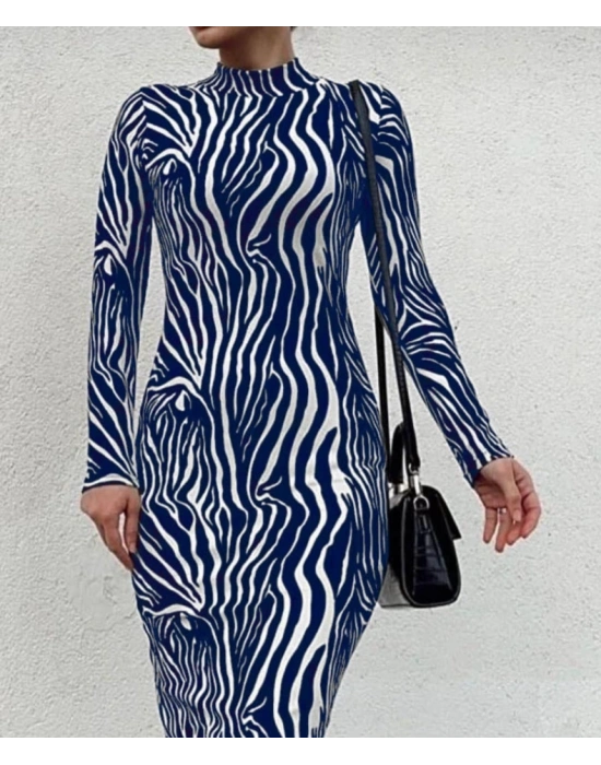 Kadın Uzun Kollu Mikro Midi Elbise