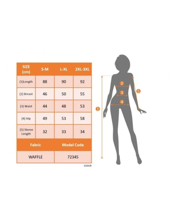 Kadın Uzun Kollu Omuzdan Açık V Dantel Yakalı Mini Waffle Elbise