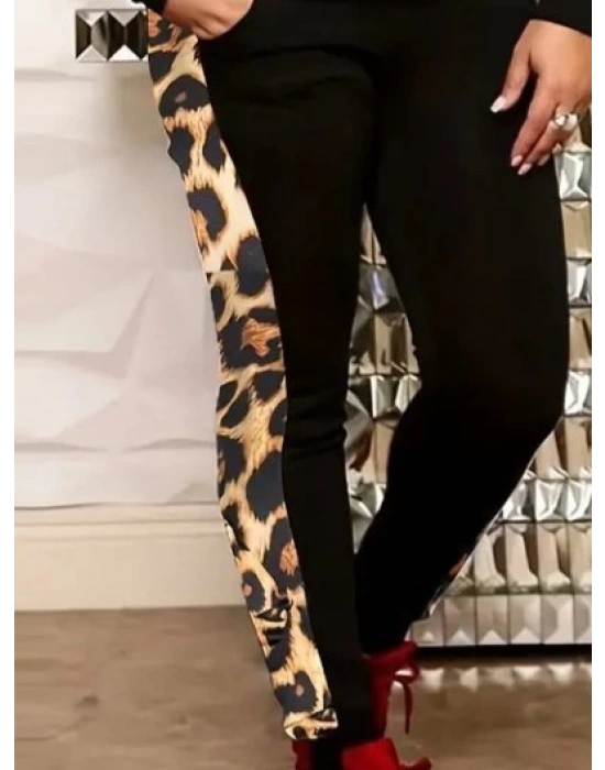 Kadın Uzun Kollu önden Fermuarlı Bağcıklı Viskon Iki Iplik Bluz Ve Pantolon Ikili Takım