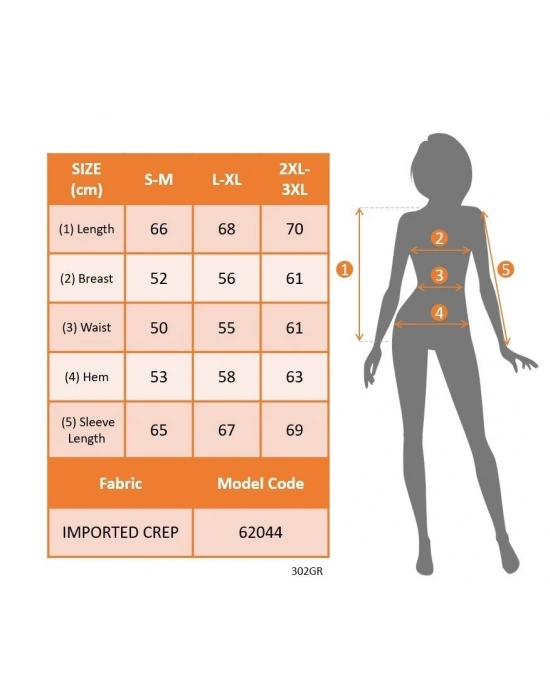 Kadın Uzun Kollu V Hakim Yakalı Desenli Ithal Krep Bluz