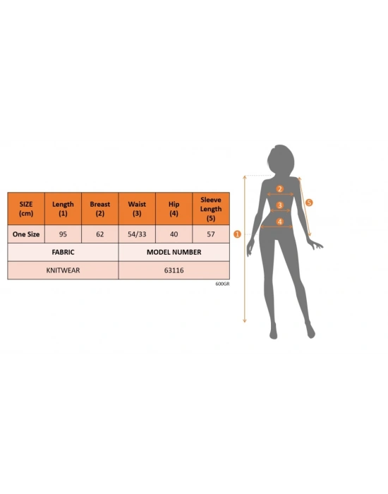 Kadın Uzun Kollu V Yakalı önden Düğmeli Kısa Triko Elbise