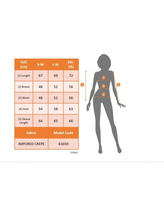 Kadın Uzun Kollu V Yakalı Salaş Ithal Krep Bluz