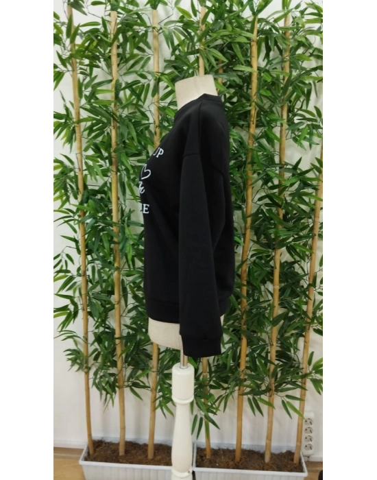 Kadın Uzun Kollu Yuvarlak Yaka Iki Iplik şardonlu Bluz