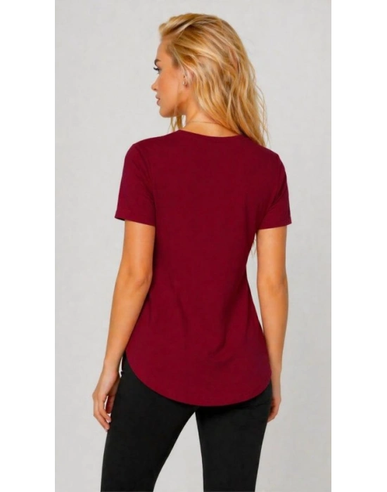 Kadın Yırtmaç Detaylı Viskon Kumaş Bluz