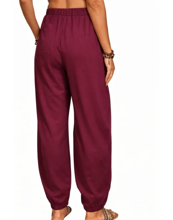 Kadın Yüksek Bel Cep Detaylı Pantolon