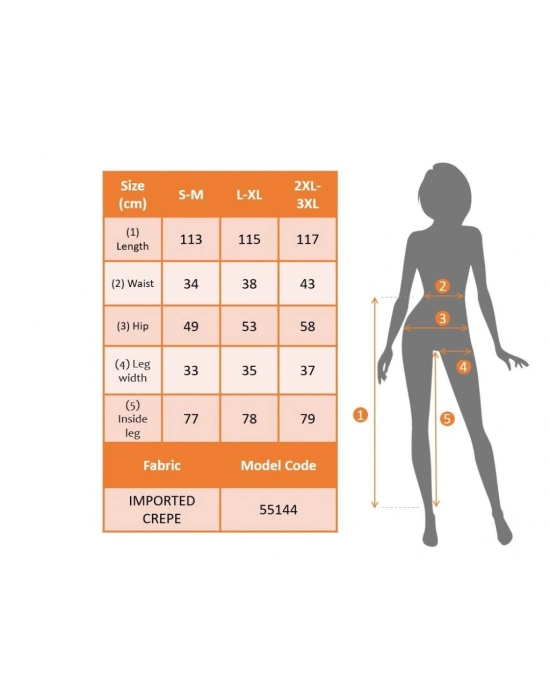 Kadın Yüksek Bel Geniş Paça Detaylı Cepli Ithal Krep Pantolon
