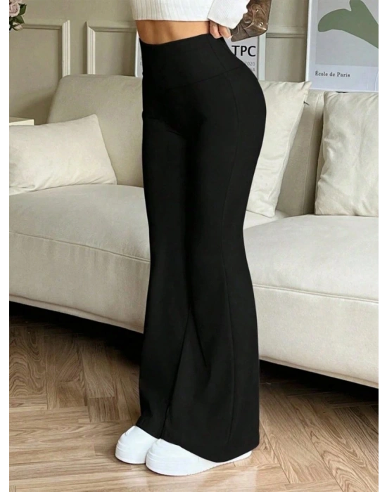 Kadın Yüksek Bel Ispanyol Paçalı Pantolon Tayt