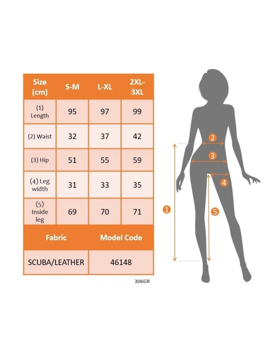 Kadın Yüksek Bel Lastikli Yanda Dantel Detaylı Bağcıklı Deri Pantolon