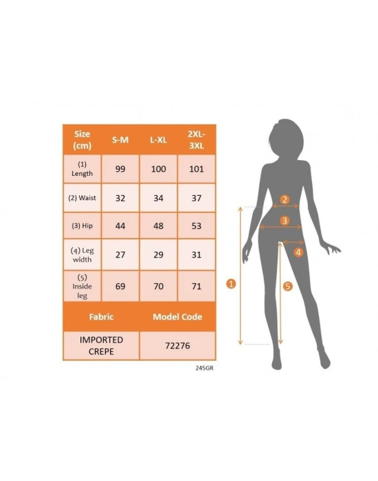 Kadın Yüksek Bel Paçaya Doğru Genişleyen Lazer çiçek Kesim Detaylı Ithal Krep Pantolon