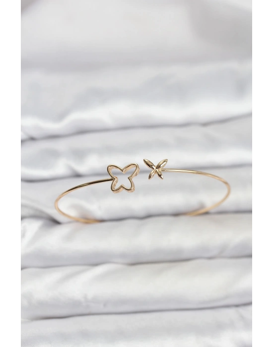 Kelebek Model Gold Renk Bileklik