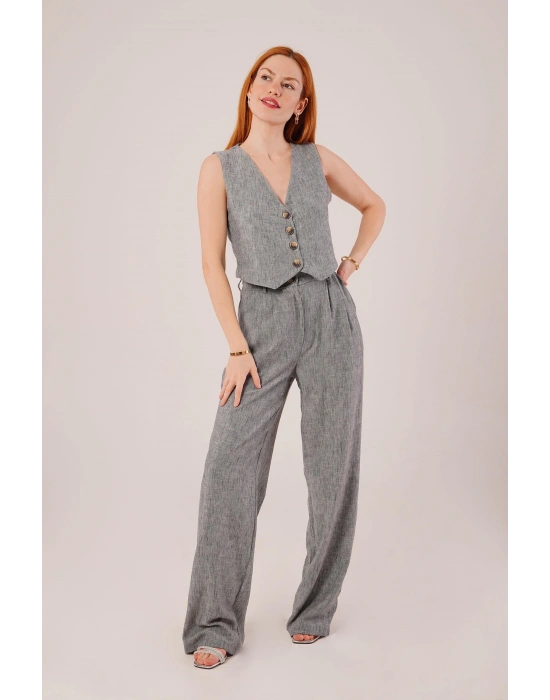 Kırçıllı Desen Antrasit Takım