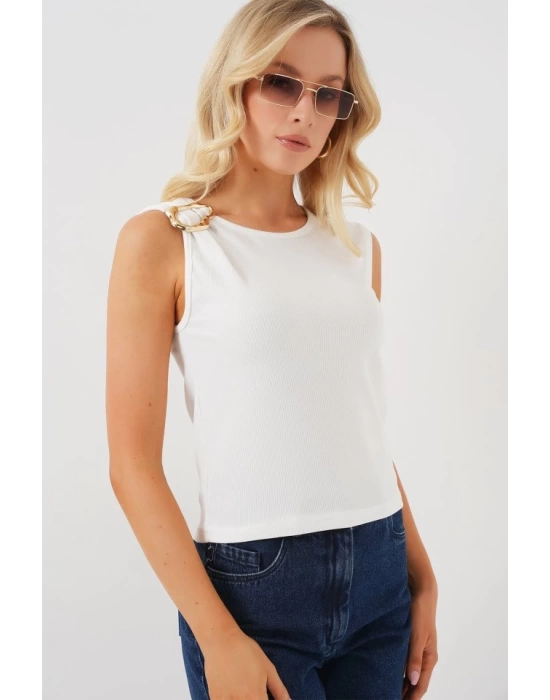 Kolsuz Basic Bluz 935 - Beyaz
