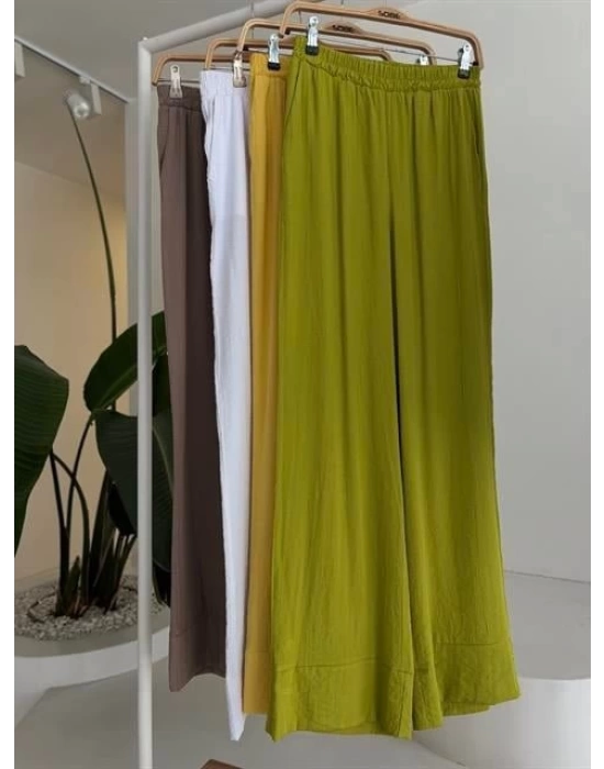 Kruvaze Model Klasik Pantolonlu Çupra Keten Takım 10191