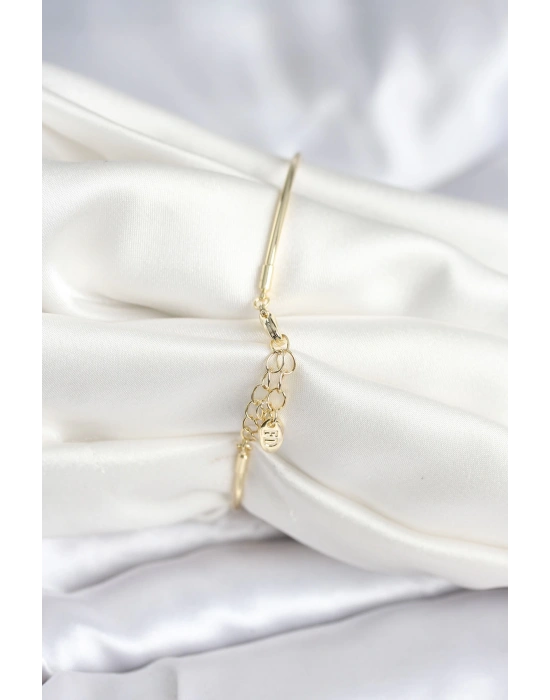 Kutup Yıldızı Figür Pirinç Gold Renk Kadın Bileklik