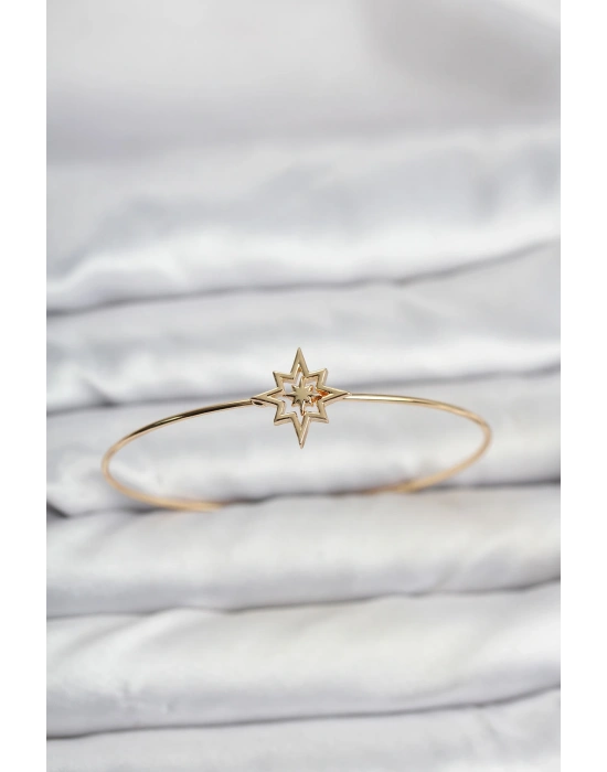 Kutup Yıldızı Model Gold Renk Bileklik