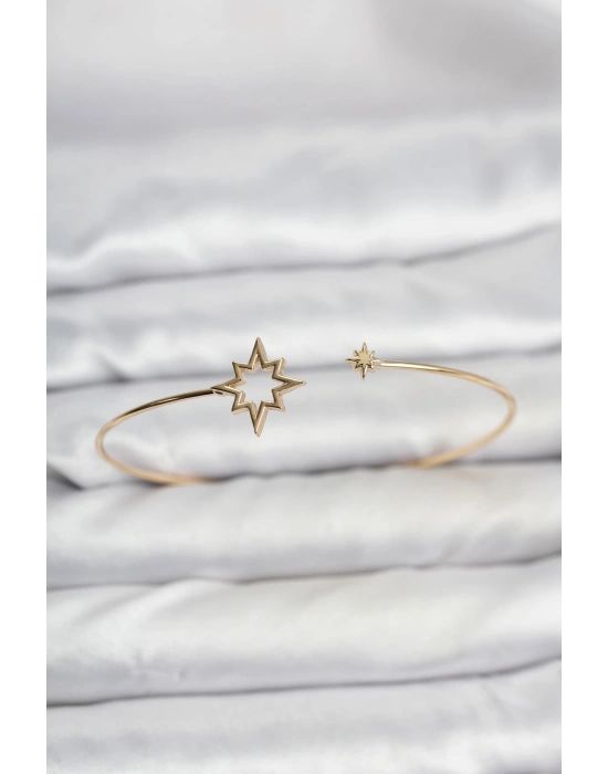 Kutup Yıldızı Model Gold Renk Bileklik