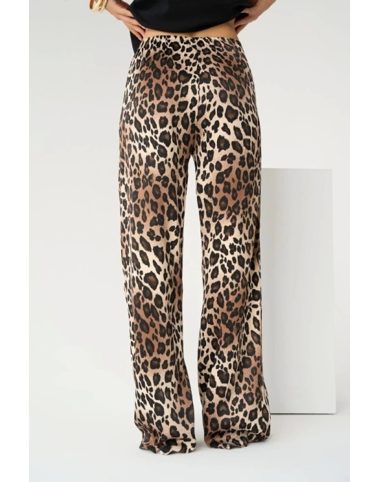 Lastikli Pantolon - Leopar