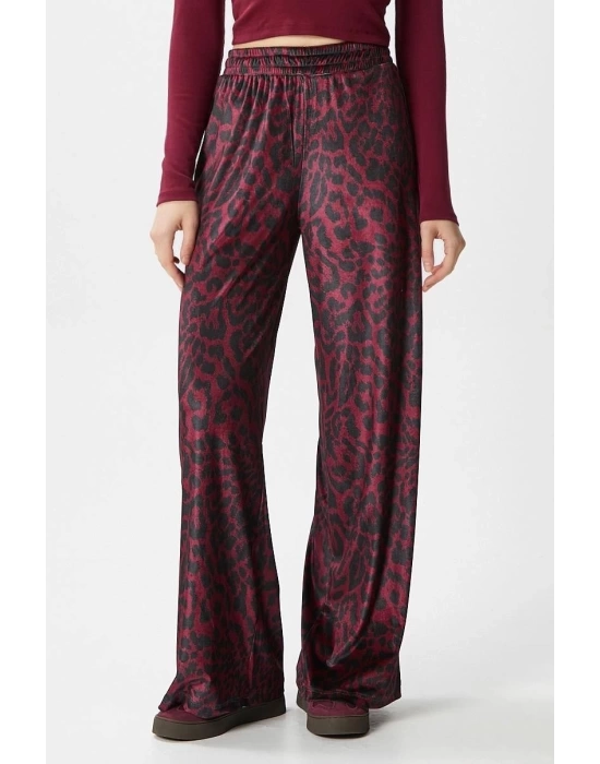 Leopar desen pantolon