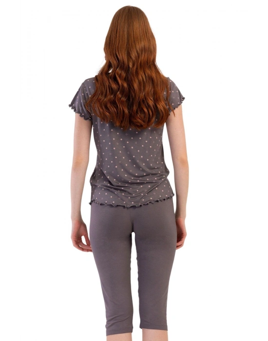 Likralı Viskon Battal Kayık Yaka Kısa Kol Eteği Ov